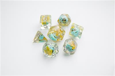 Gamegenic - Embraced Series - Green Skull - RPG Dice Set (7pcs)