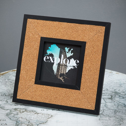 4" x 4" Cork Photo Frame Hadlow Gifts