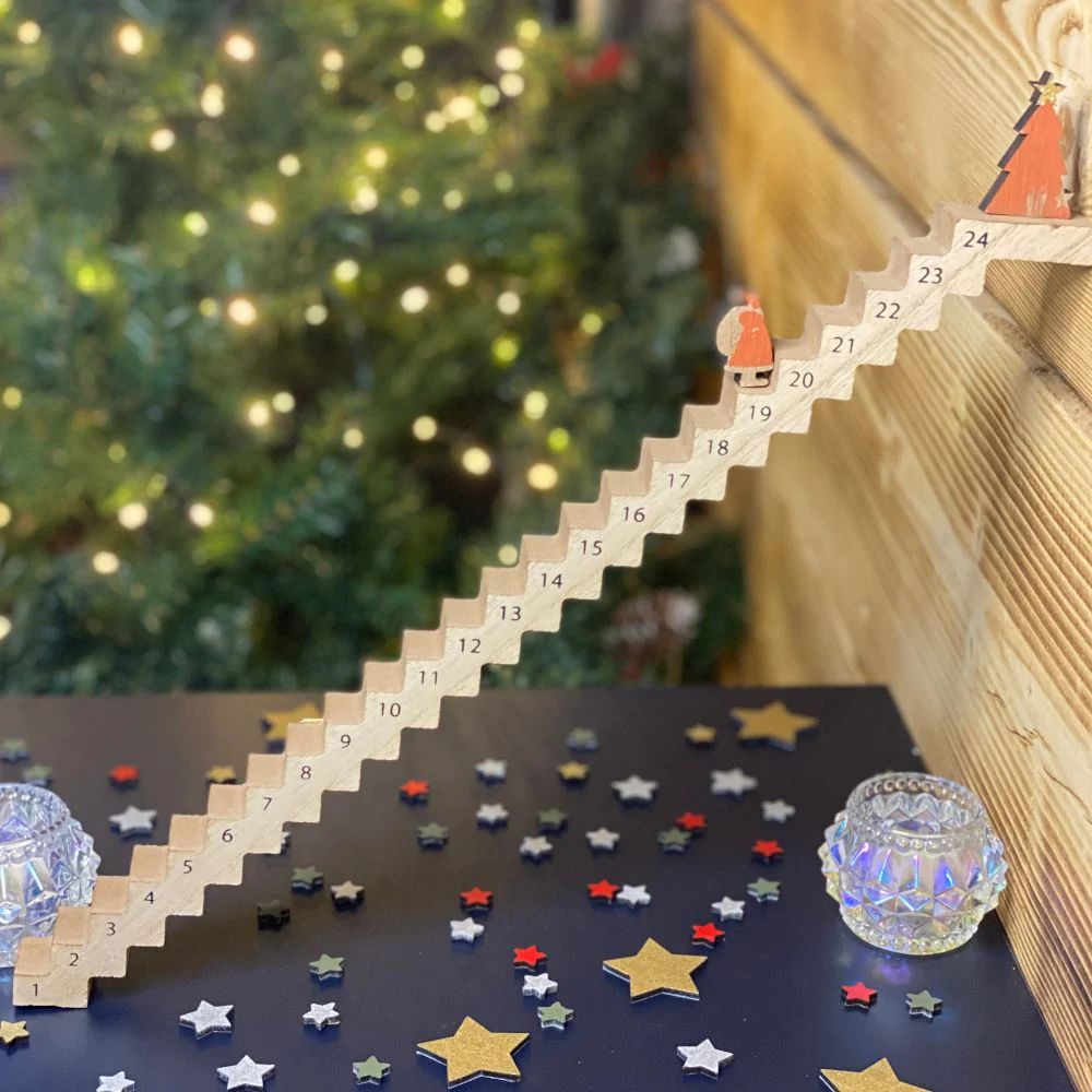 Wooden Advent Ladder Hadlow Gifts