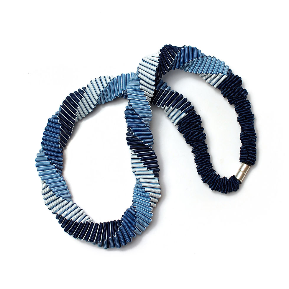 Thumbnail: 4-color Blue Turning necklace