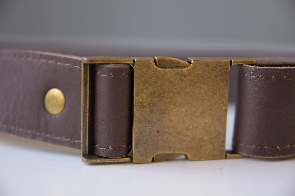 רצועה ואבזם לפאוצ' עור