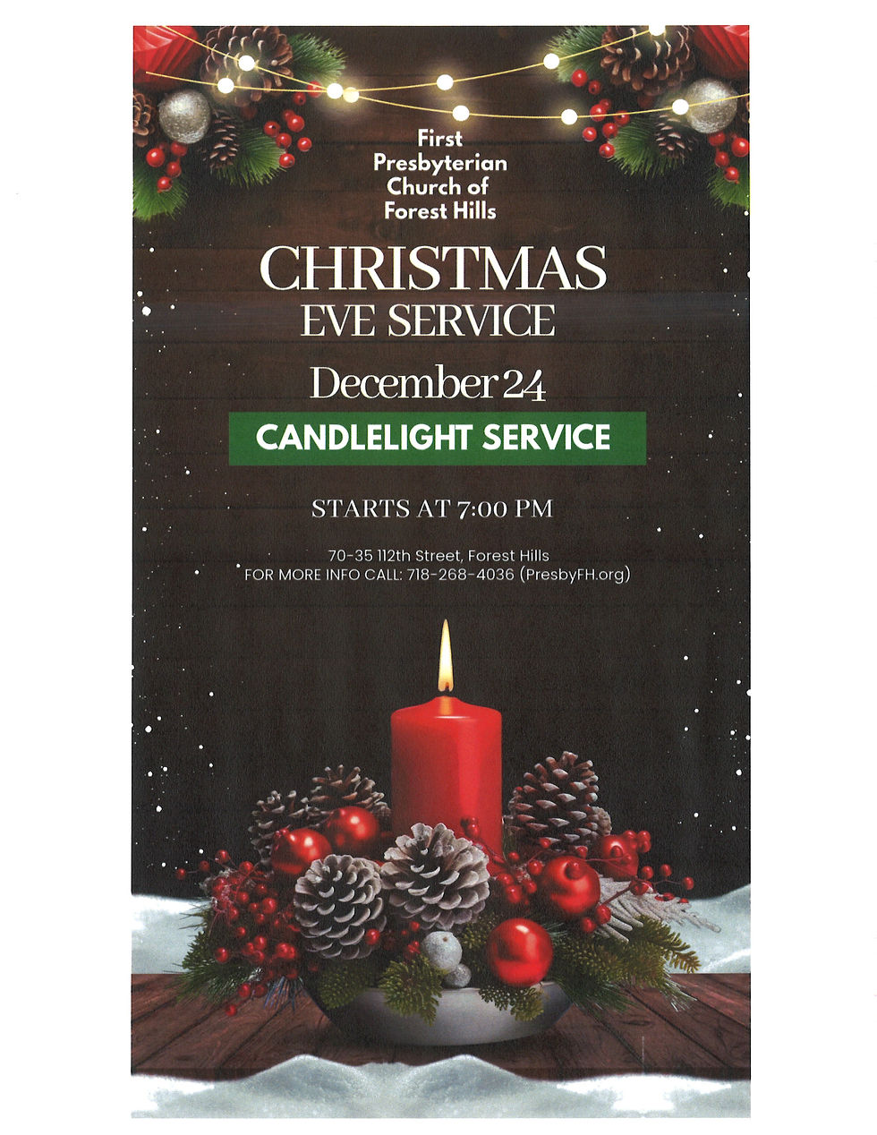 Christmas Eve Evening Service