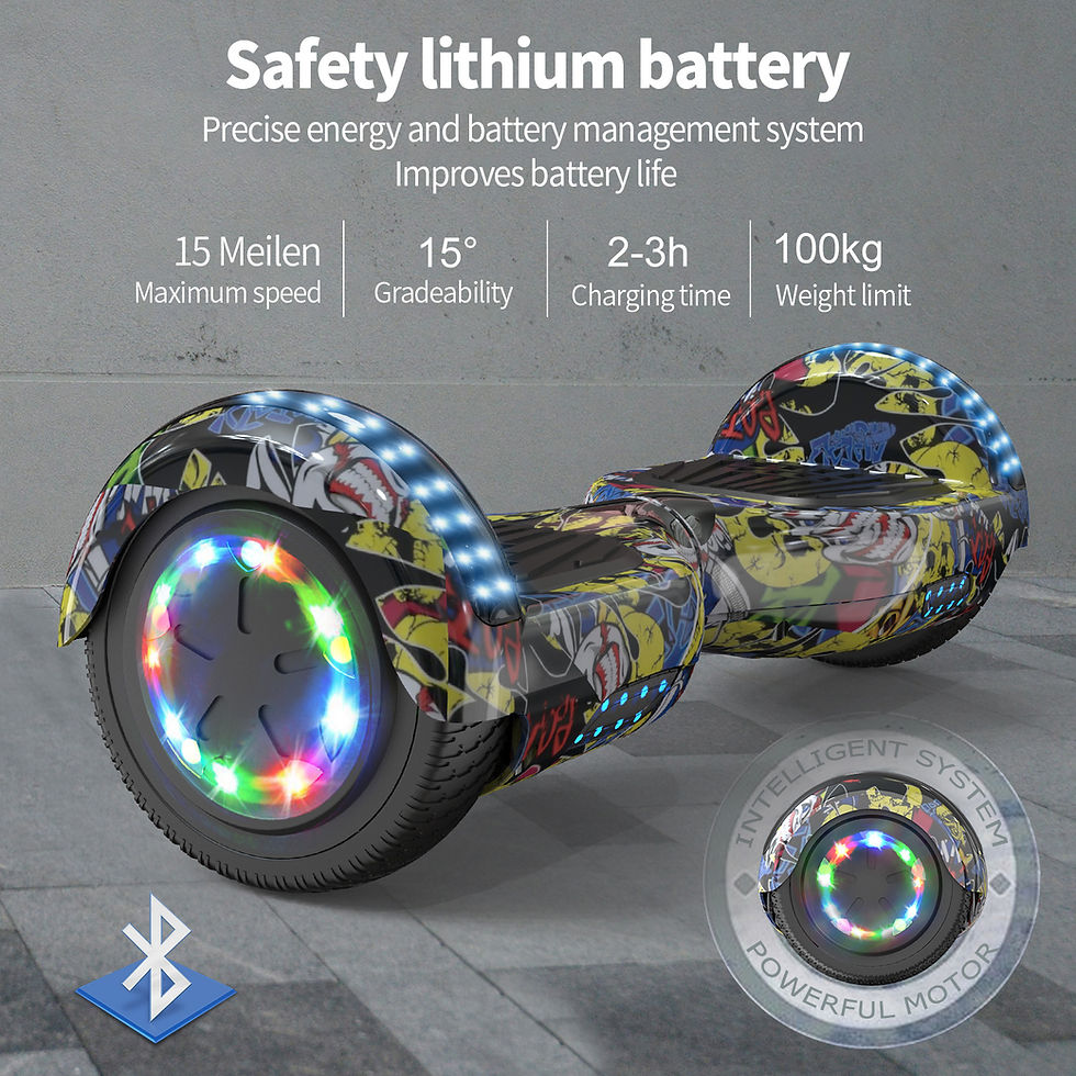 Miniaturbild: Foxsport Self-Balancing Hoverboard, Bluetooth Speaker and LED Lights (Street)