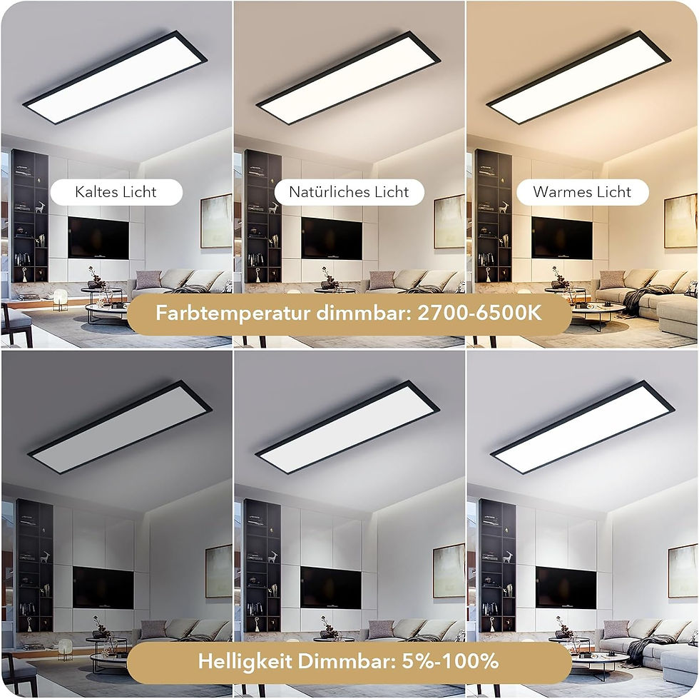 Miniature : LED ceiling light-With remote control-Large rectangular ceiling light-White