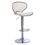 Miniature : Seven comfort-SCHD Bar Stool, Kitchen Chair,with Backrest and Footrest-White