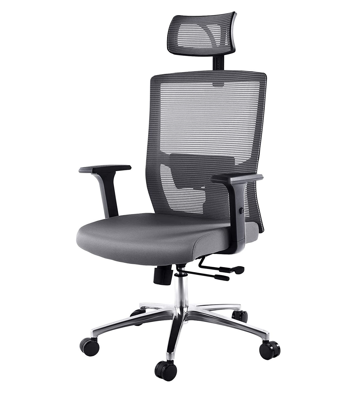 Swivel chair Computer chair with adjustable headrest and height adjustment