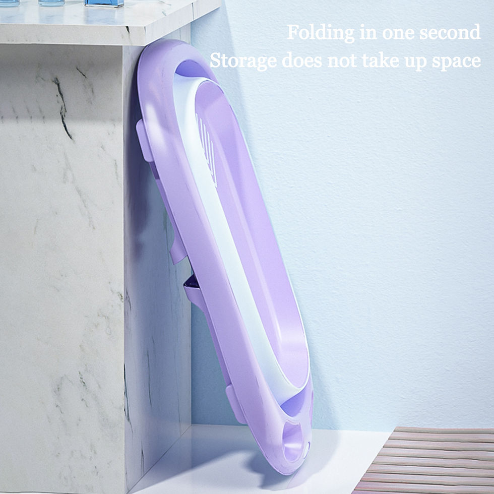 Miniature : Baignoire pour bébé Baignoire pliable pour bébé avec coussin de soutien, violet