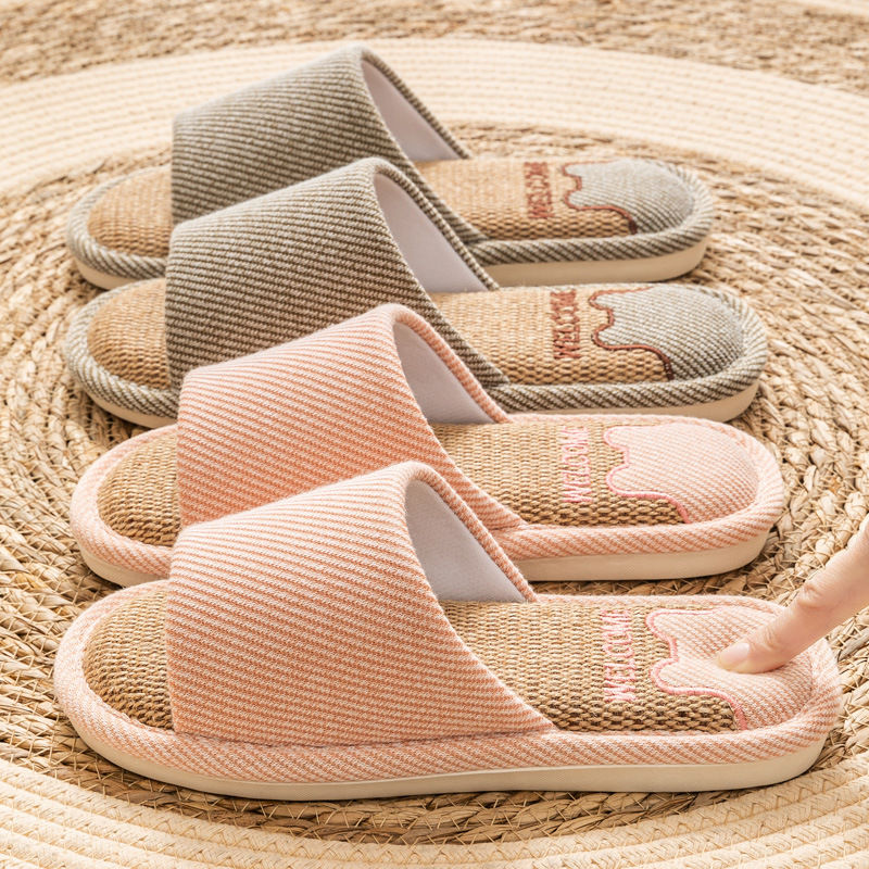 Miniatura: Linen Home Platform Slippers