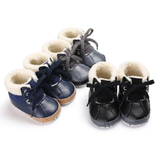 Thumbnail: Brand New Winter Baby Boots Toddler Boy Shoes