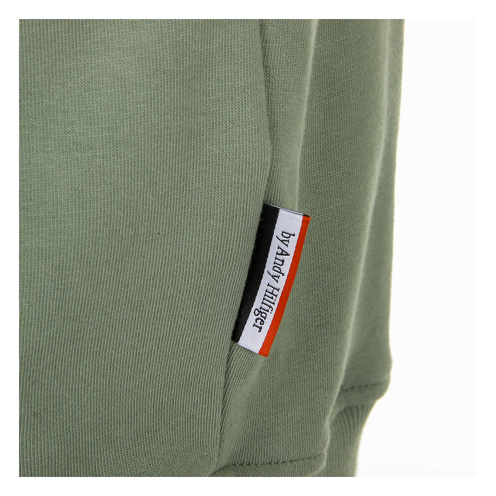 Thumbnail: Andrew Charles Mens Hoodie with Zip Long Sleeves Round Neck Green FELA