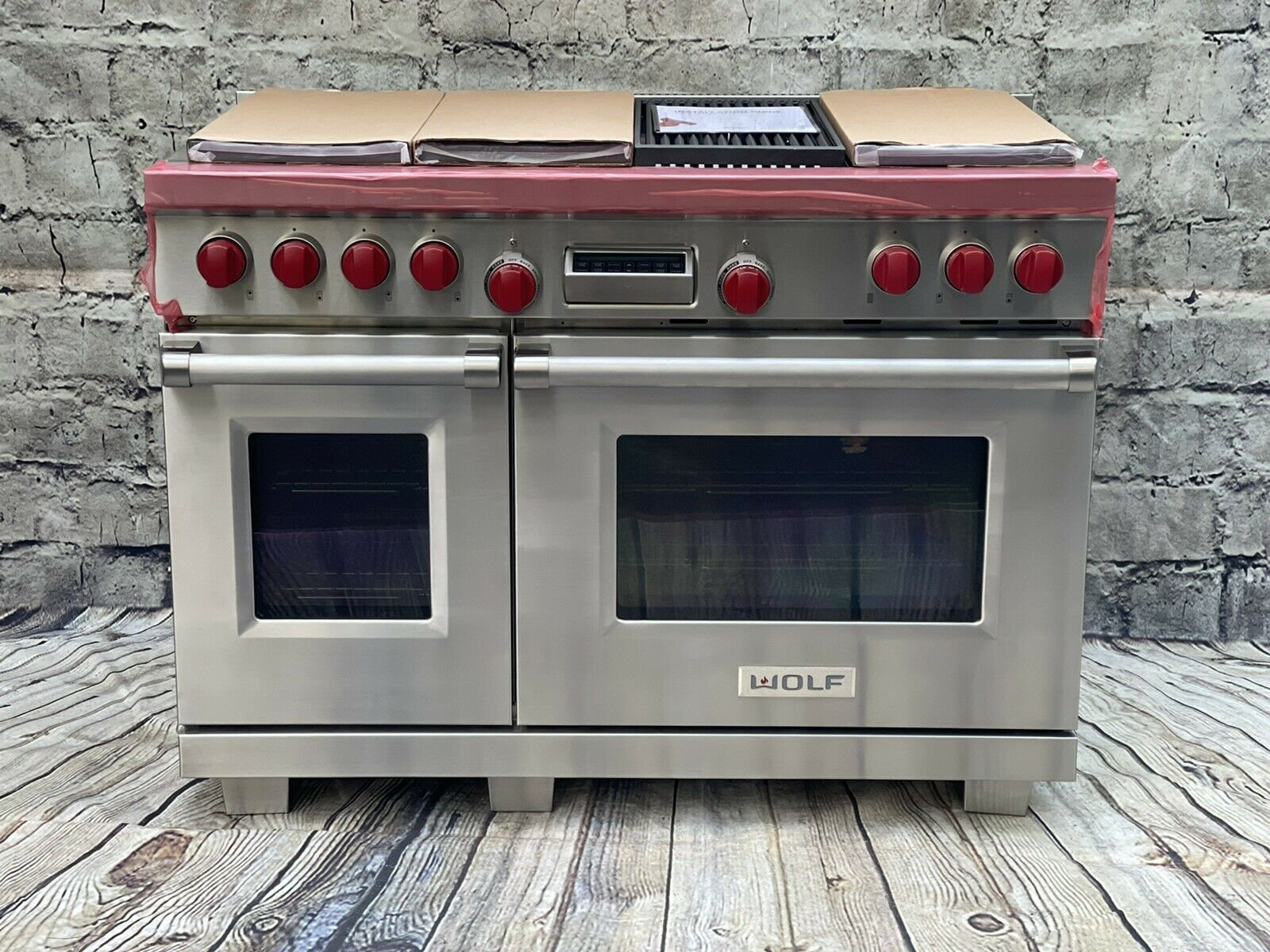 wolf 48 gas cooktop with grill and griddle