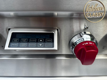 Wolf DF366 36-inch dual fuel range LCD display