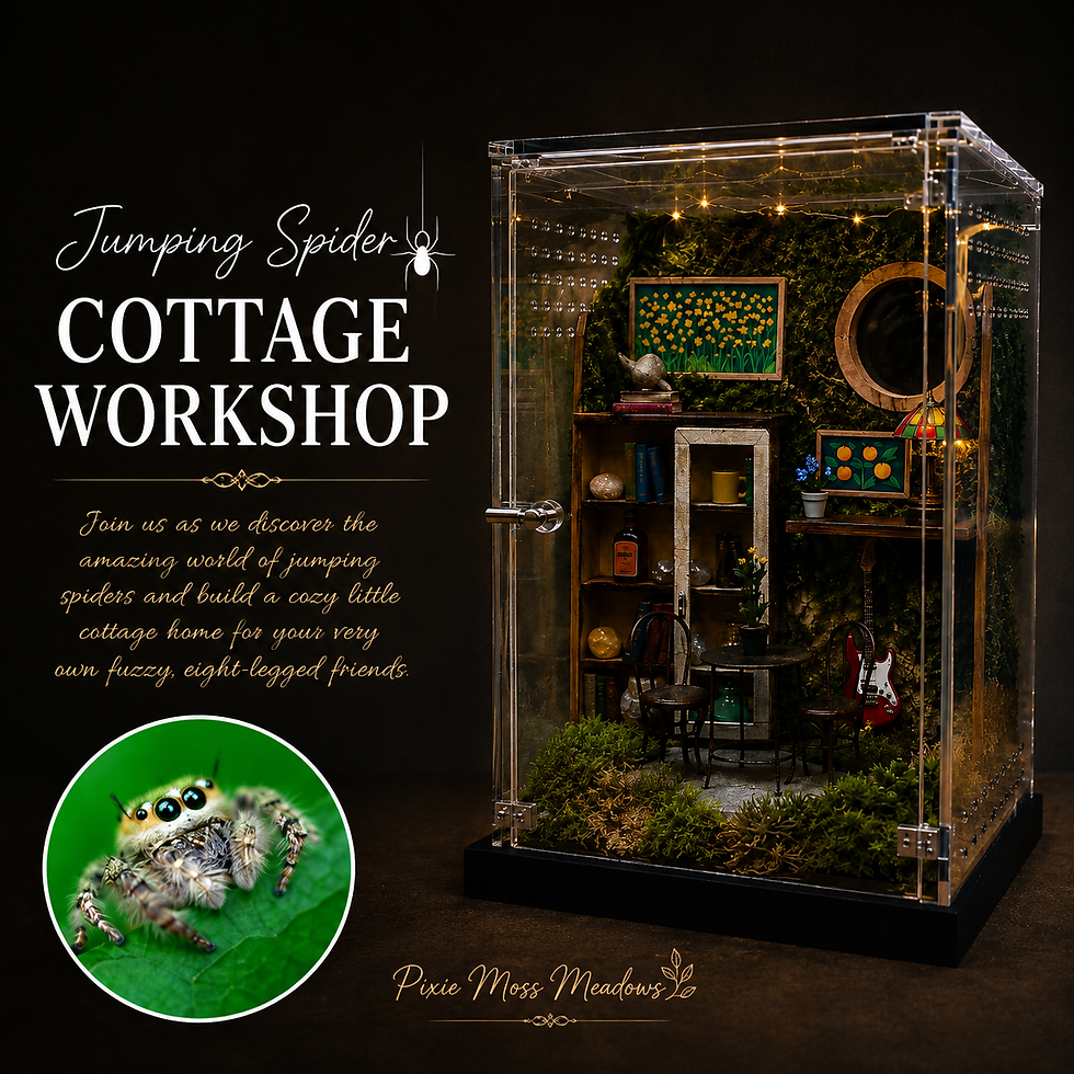 Jumping spider cottage workshop