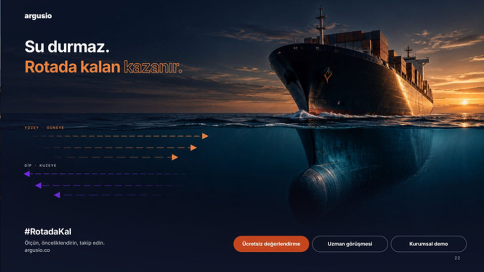argusio · Su durmaz. Rotada kalan kazanır. | Cambio Global