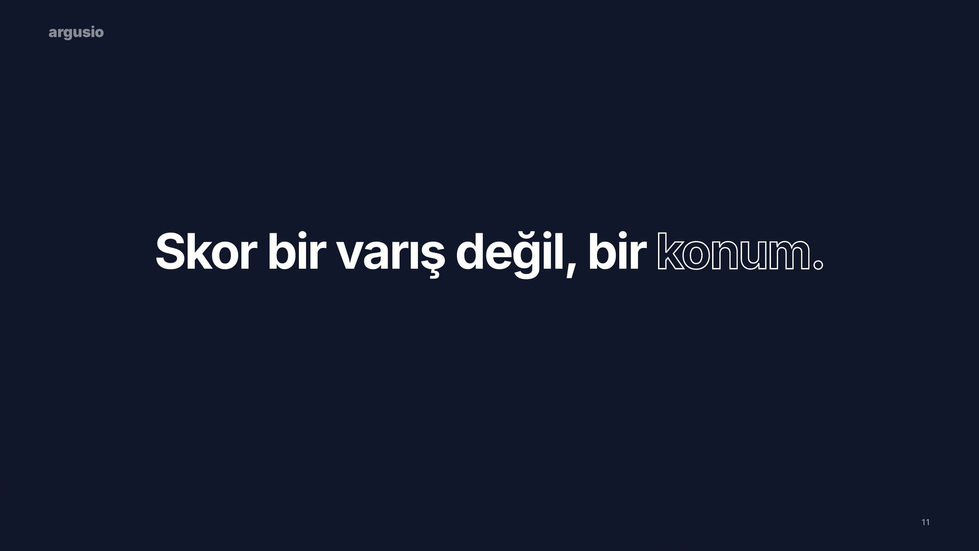 argusio · Skor bir varış değil, bir konum | Cambio Global