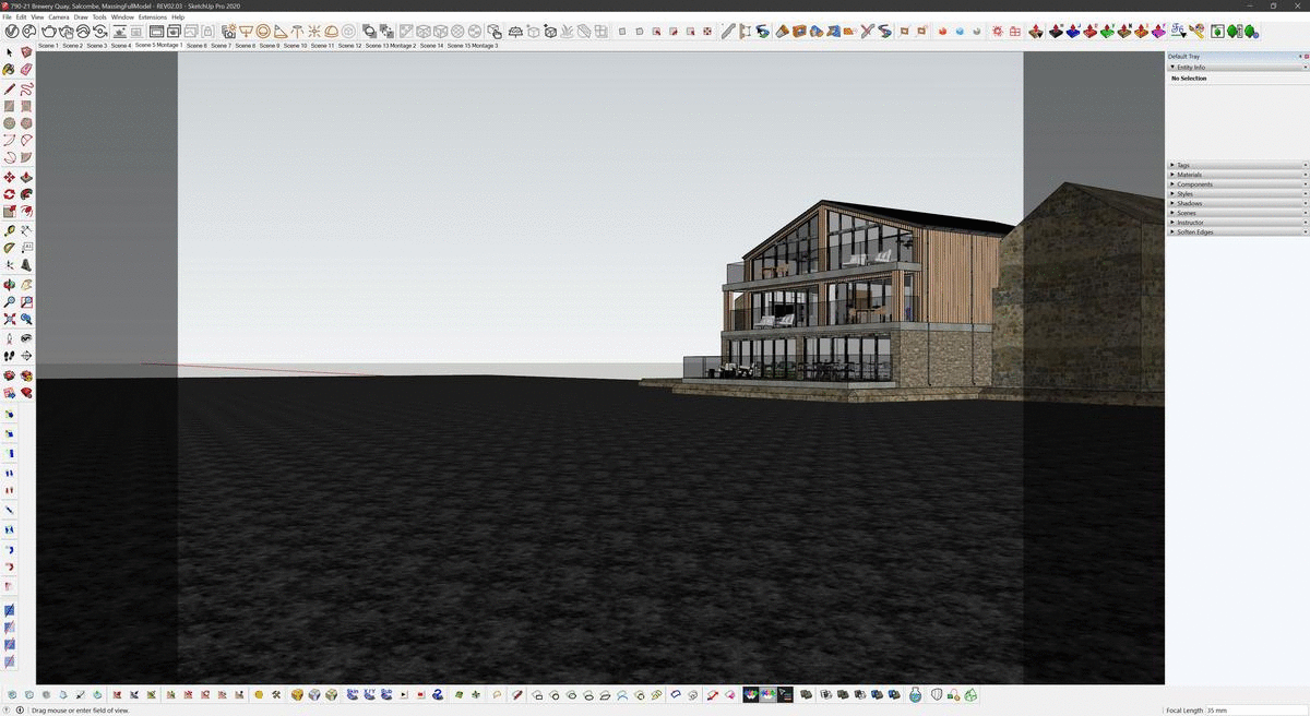 sketchup model and field of view change