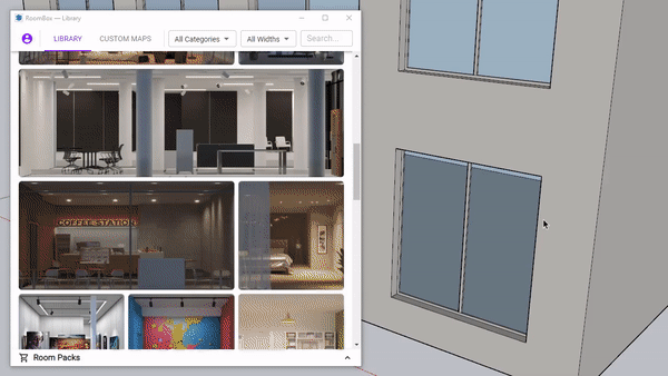 Roombox sketchup plugin showing how to be used