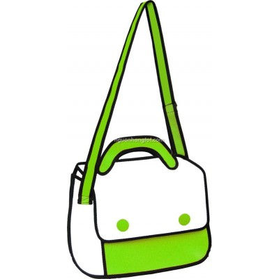 Túi xách 3D Comic Bags xanh lá
