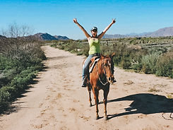 Riding horse in Phoenix Arizona