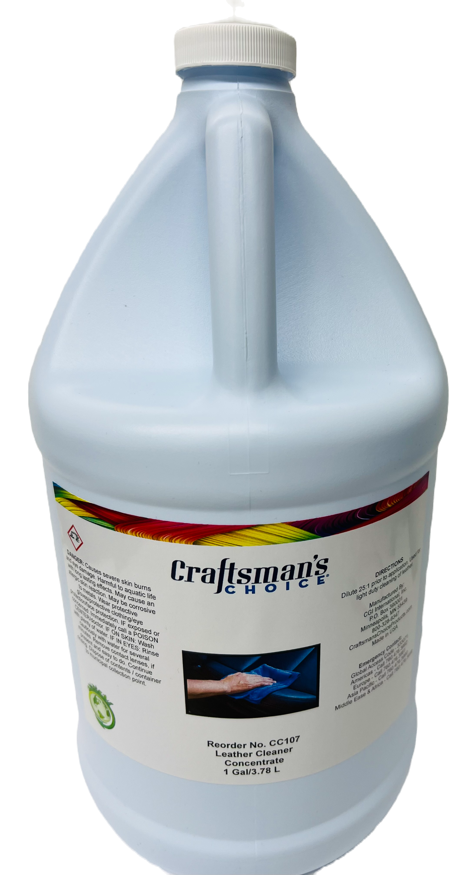 Craftsman's Choice Leather Cleaner, 1 Gallon