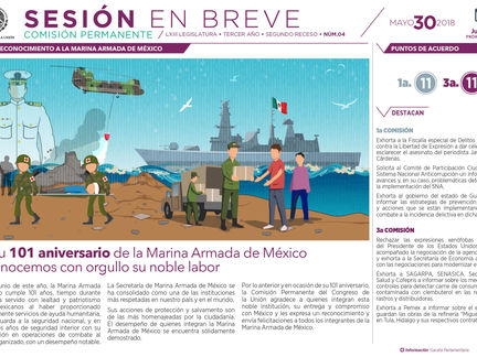 Senado Sesión en breve 30 mayo