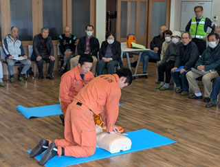 3/22(日)安否確認&救急法訓練を実施しました。