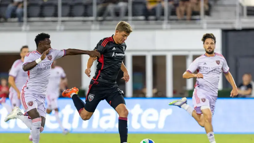 Jackson Hopkins scored his 3rd goal of the season Saturday night against Orlando City. Photo Credit: D.C. United