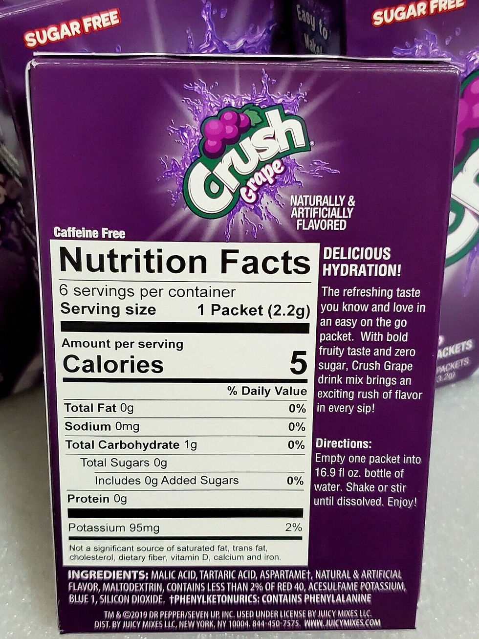 Thumbnail: Crush Sugar Free Water Enhancer Powder (6 Servings) - 6 Flavour Choices