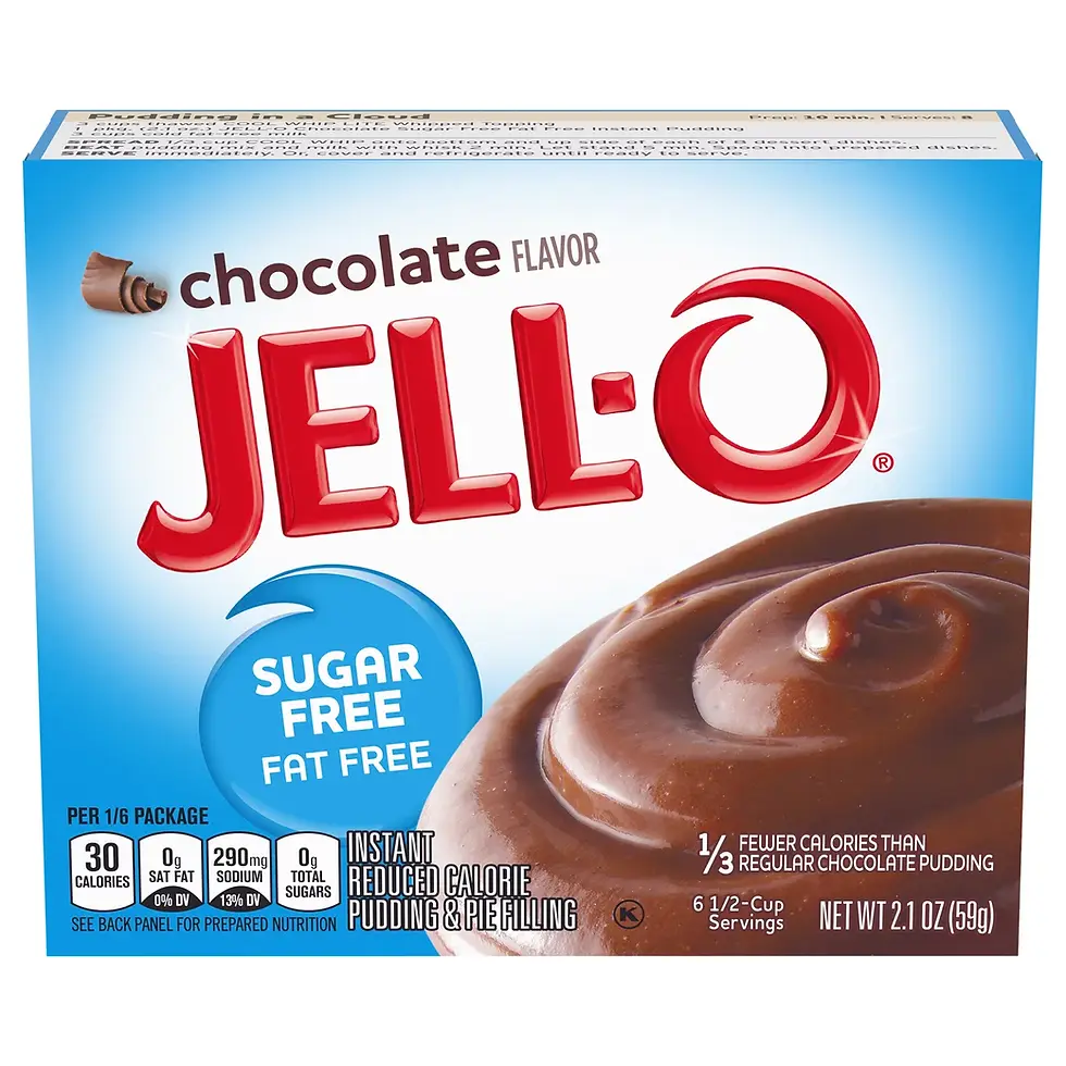 Thumbnail: Jell-O Sugar Free Pudding Mix (8 Flavour Choices) - 4-6 Serving
