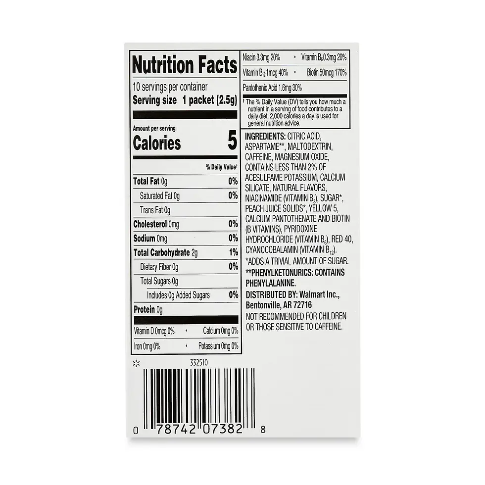 Thumbnail: Great Value Energy Drink Mix - 10 Servings - 7 Flavour Choices