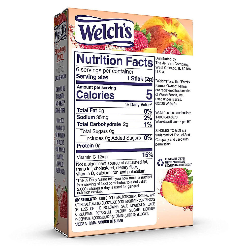 Thumbnail: Welch Singles To Go Drink Mix Products - 12 Boxes X 6 Servings