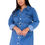 Thumbnail: Danim Mom Denim Shirt's Dress  (Navy-Blue)