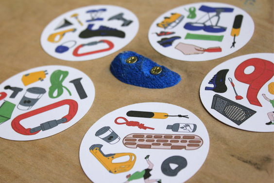 MATCH! is a card game for climbers, for all those looking for a climbing dobble