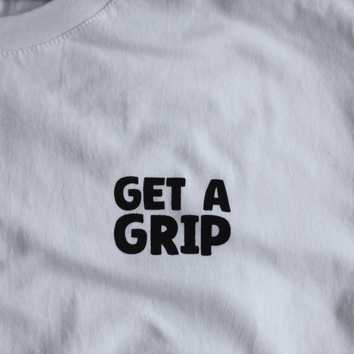 Get a Grip T-Shirt for Climbers - Screen Printed In-House by Ray's