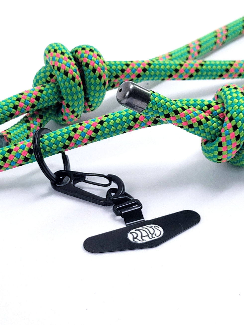 Thumbnail: Adjustable Climbing Rope Phone Sling Handmade from Retired Climbing Rope & Cord