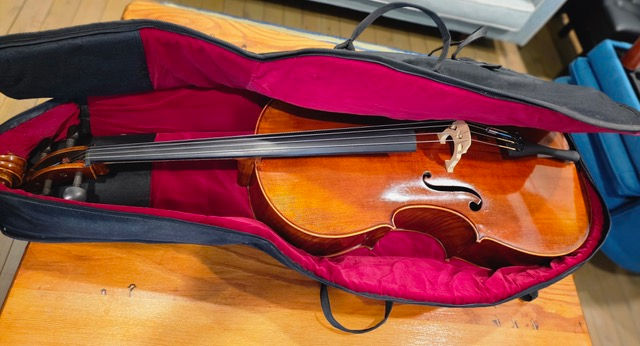 Thumbnail: Cello, Shroeder Full-size 4/4, Spruce top, Maple body. With bow, stand, gigbag