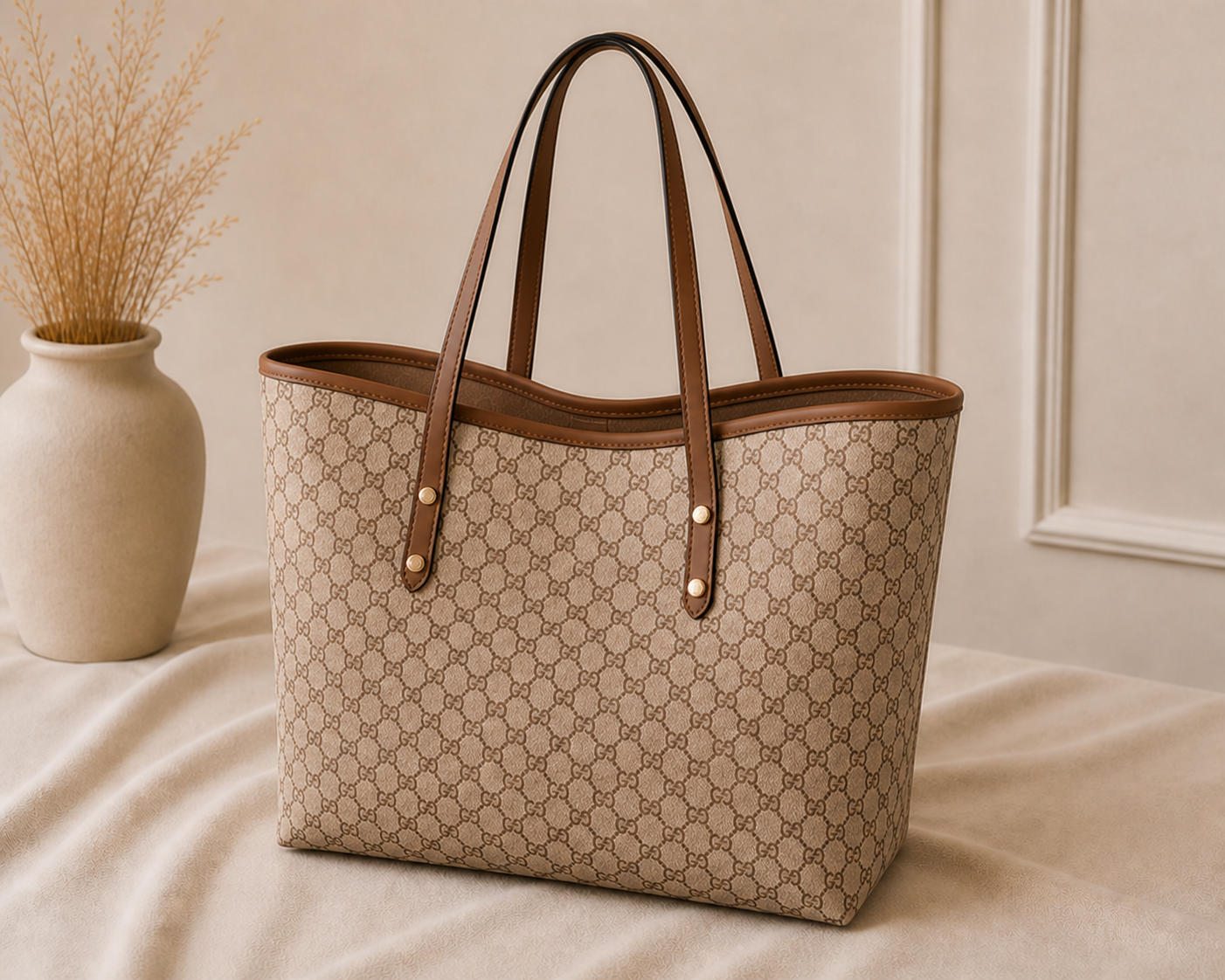 Kensington Classic Tote – Beige