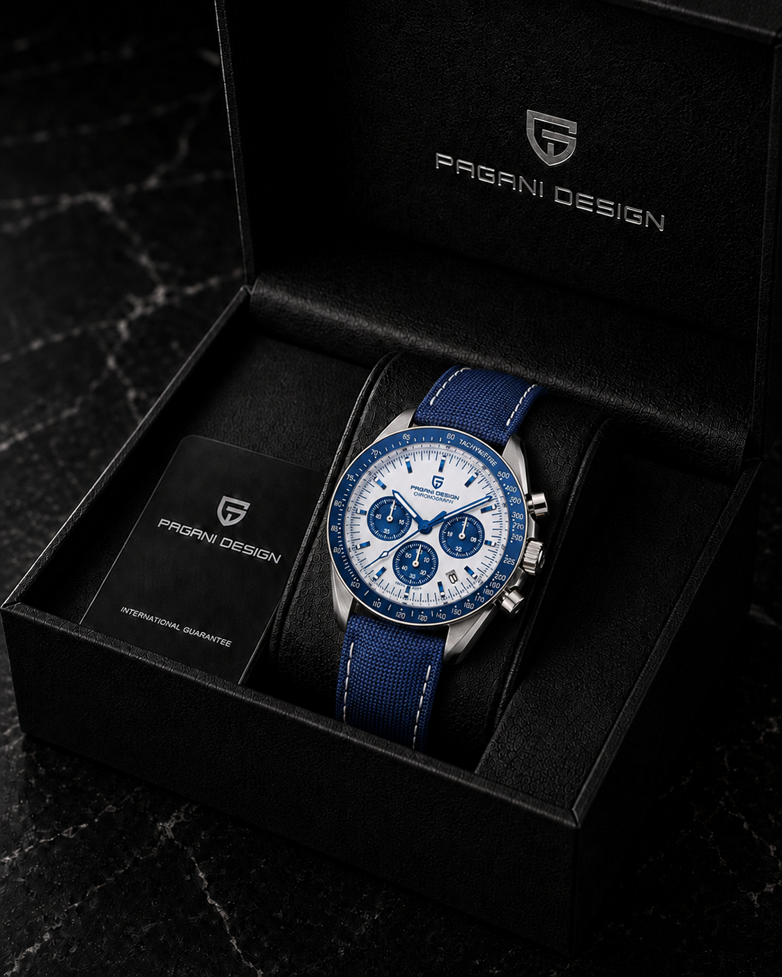 Pagani Design PD-1701 V3 Blue Panda Strap Chronograph