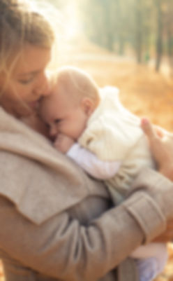 Mother and Baby in Autumn