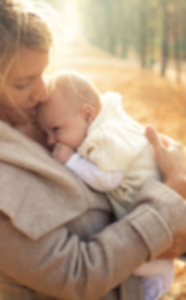 Mother and Baby in Autumn