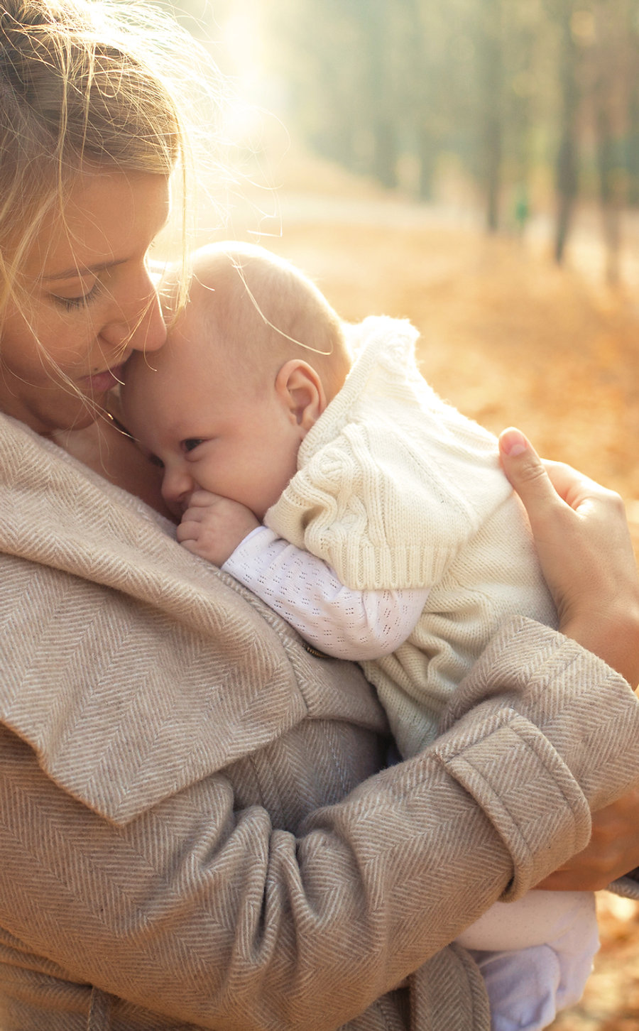 Mother and Baby in Autumn