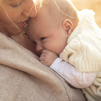 Mother and Baby in Autumn