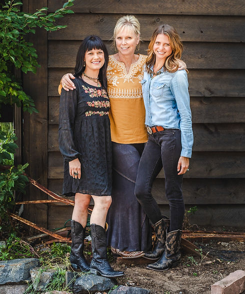 Mountain home staff: Allie, Alexa, and Stephanie