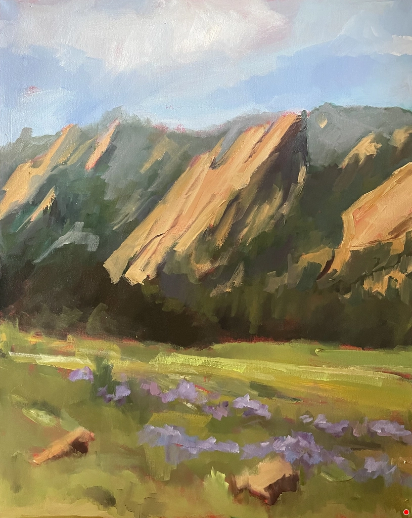 anita mosher flatirons painting