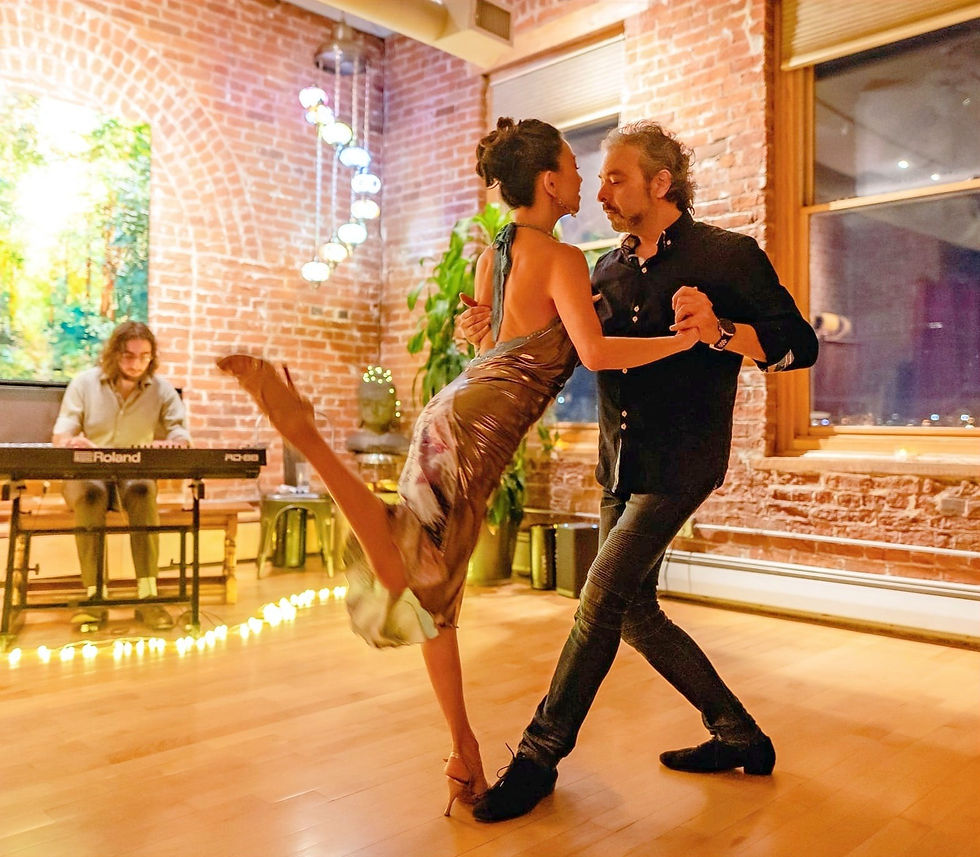 Thursday night Tango class at the Loft