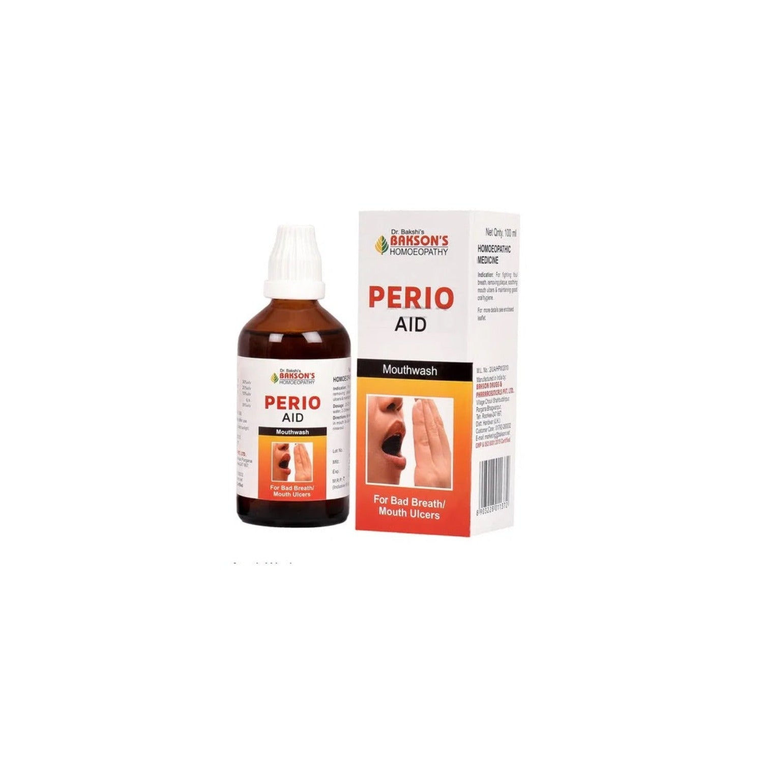 Bakson's Homoeopathy Perio Aid For Oral Hygiene Mouth Wash Liquid