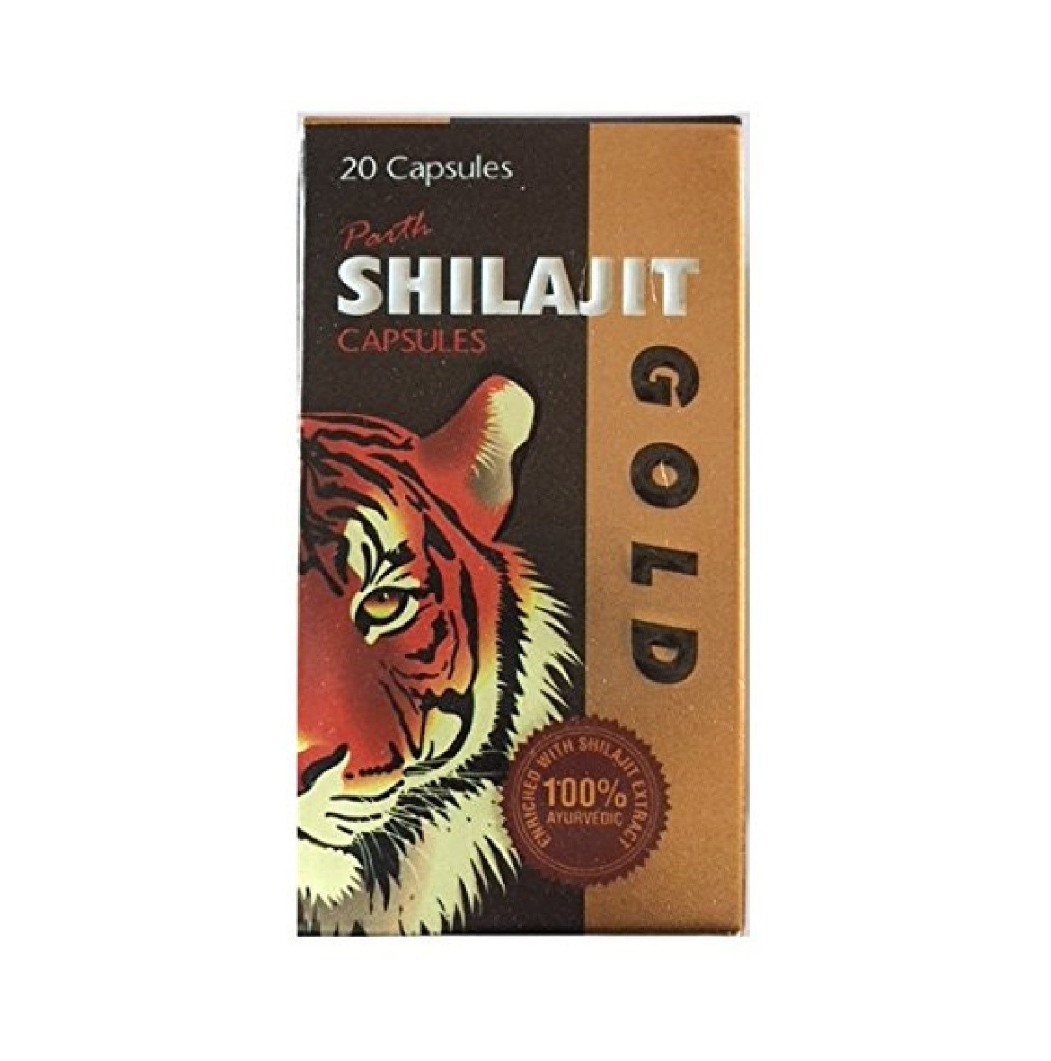 Parth Ayurvedic Shilajit Gold For Strength,Stamina & Power 20 Capsule