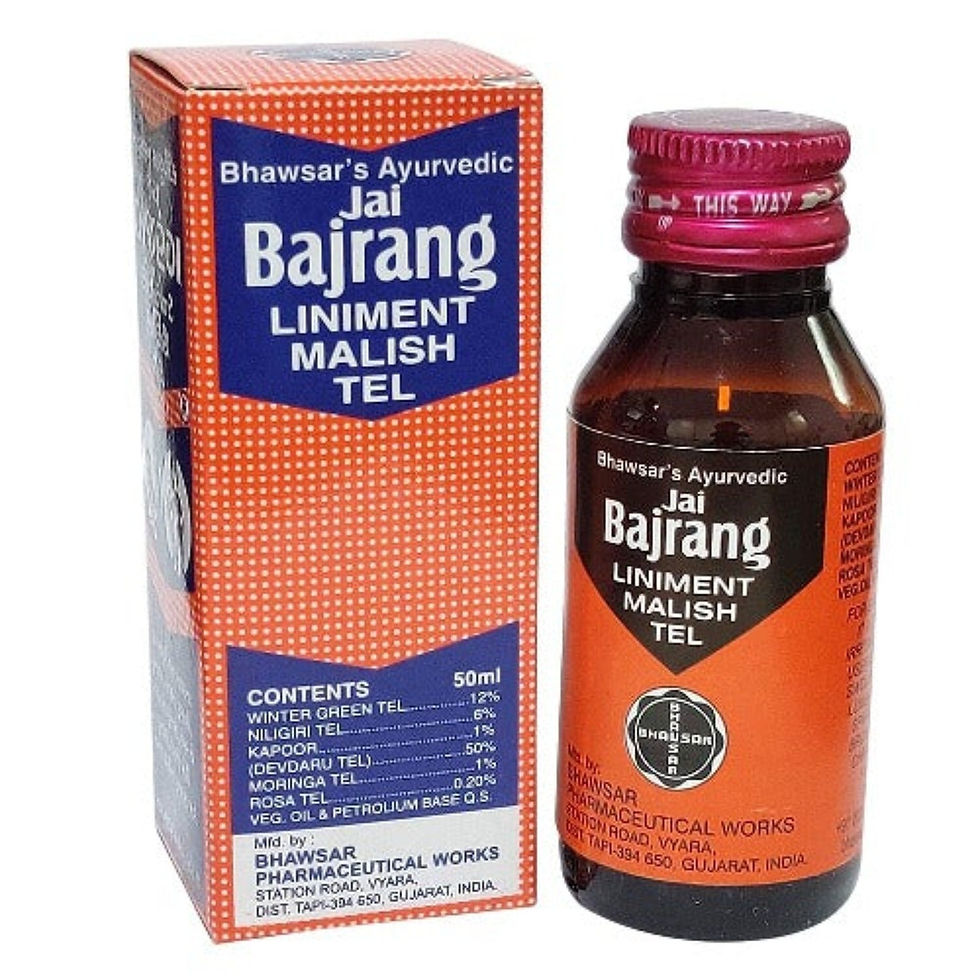 Bhawsar Chemicals Ayurvedic Bajrang Tel Aches & Pains,Arthritis,Body Pain Relief