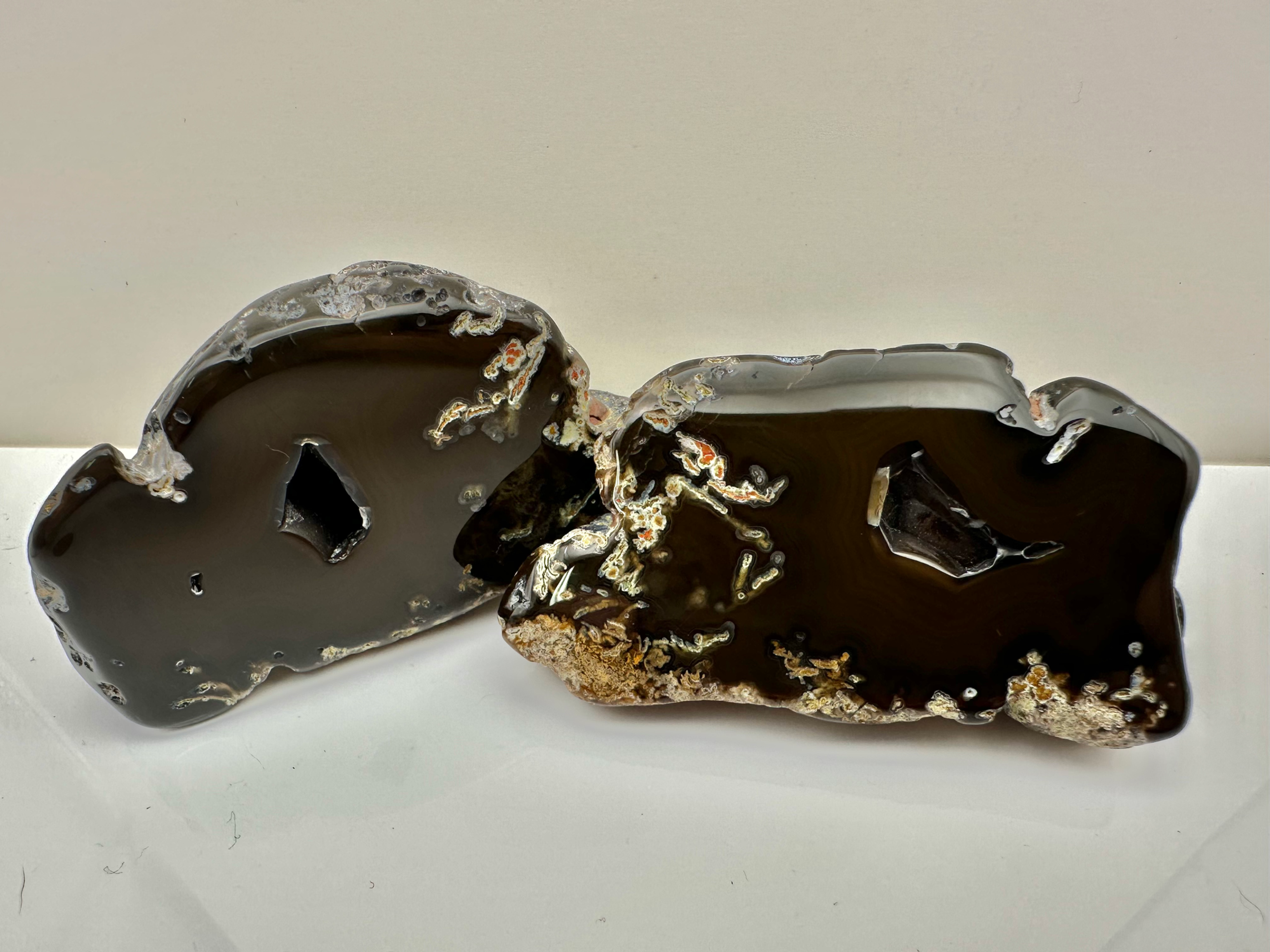 West Texas “Chocolate” Agate Pair