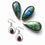 Thumbnail: Silver & Garnet double teardrop earrings